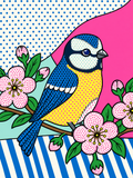 #01 Blue Tit | A6 Pop Art Print